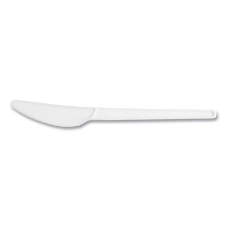Vegware White CPLA Cutlery, Knife, 1000PK VW-KN6.5
